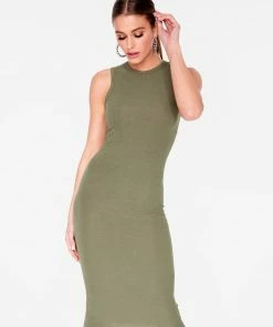 Wanderlust By Abby Olive Midi Dress