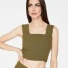 Wanderlust By Abby Olive Crop Top 1 Wanderlust By Abby Olive Crop Top