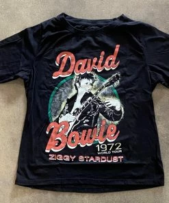 Wanderlust By Abby David Bowie Ziggy Stardust World Tour Long-sleeve Tee NEW