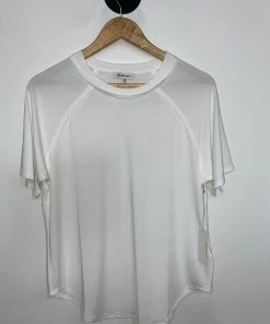 Wanderlust By Abby Basic White Tee NEW