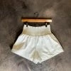 Wanderlust By Abby NEW Smocked Waist Pleather Shorts