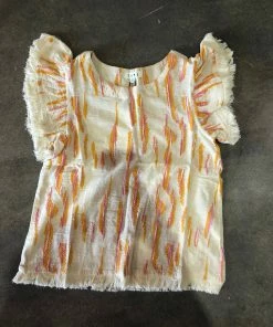 Wanderlust By Abby Flutter Sleeve Shirt