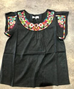 Wanderlust By Abby NEW Embroidered Short Sleeve Top