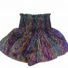 CLOTHING Queen Of Sparkles Black Rainbow Shorts