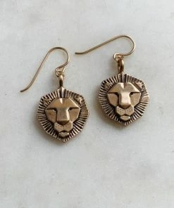 JEWELRY Mimosa Handcrafted Lion Earrings