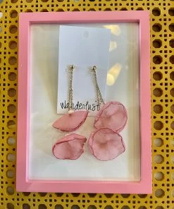 Wanderlust By Abby Flower Petal Drop Earrings NEW