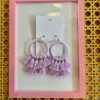 Wanderlust By Abby NEW Lilac Fringe Dangles