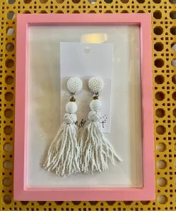 Wanderlust By Abby White Beaded Fringe Dangles