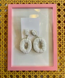 Wanderlust By Abby NEW Beaded Oval Dangles