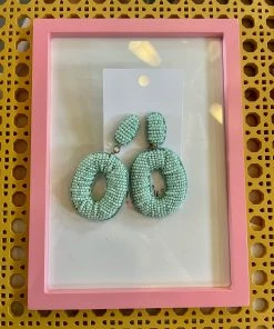 Wanderlust By Abby NEW Beaded Oval Dangles