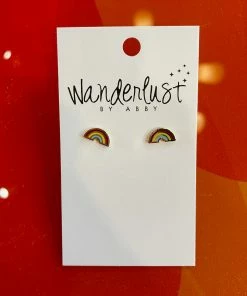 Wanderlust By Abby NEW Mini Rainbow Studs