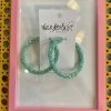 Wanderlust By Abby Chunky Glitter Statement Hoops NEW