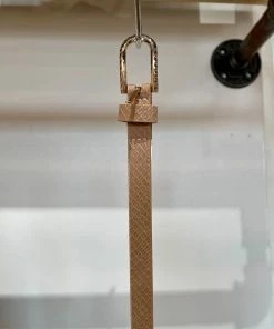 Wanderlust By Abby Light Brown Snake Skin Belt NEW