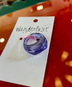Wanderlust By Abby NEW Purple Acrylic Ring