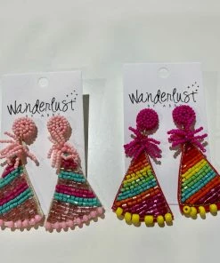 Wanderlust By Abby NEW Party Hat Earrings