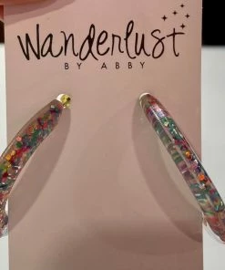 Wanderlust By Abby NEW Confetti Hoops