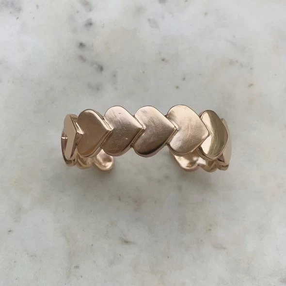 Mimosa Handcrafted Mimosa Heart To Heart Cuff 3 Mimosa Handcrafted Mimosa Heart To Heart Cuff