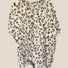 Wanderlust By Abby NEW Plus Size Leopard Print Boxy Top