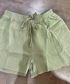 Wanderlust By Abby NEW Green Gauze Shorts