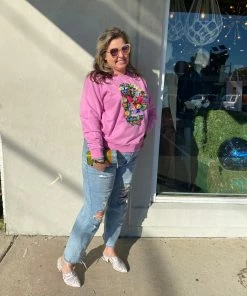 Queen Of Sparkles Skull Sweater