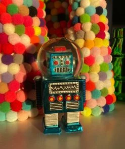 Wanderlust By Abby DRY GOODS Robot Snow Globe