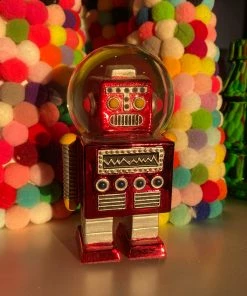 Wanderlust By Abby DRY GOODS Robot Snow Globe