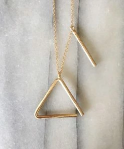 Mimosa Handcrafted JEWELRY Mimosa Triangle Necklace