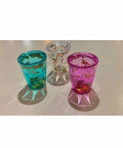 Wanderlust By Abby Glitter Shot Glasses NEW