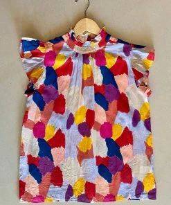 Wanderlust By Abby NEW Multi Print Top