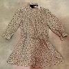 Wanderlust By Abby Floral Long Sleeve Ruffle Neck Dress CLOTHING