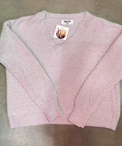 Wanderlust By Abby Purple V-neck Sweater