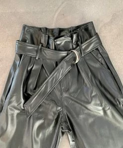 Wanderlust By Abby Leather Pants With Belt