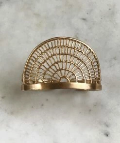 Mimosa Handcrafted Mimosa Shimmering Sun Cuff Bracelet