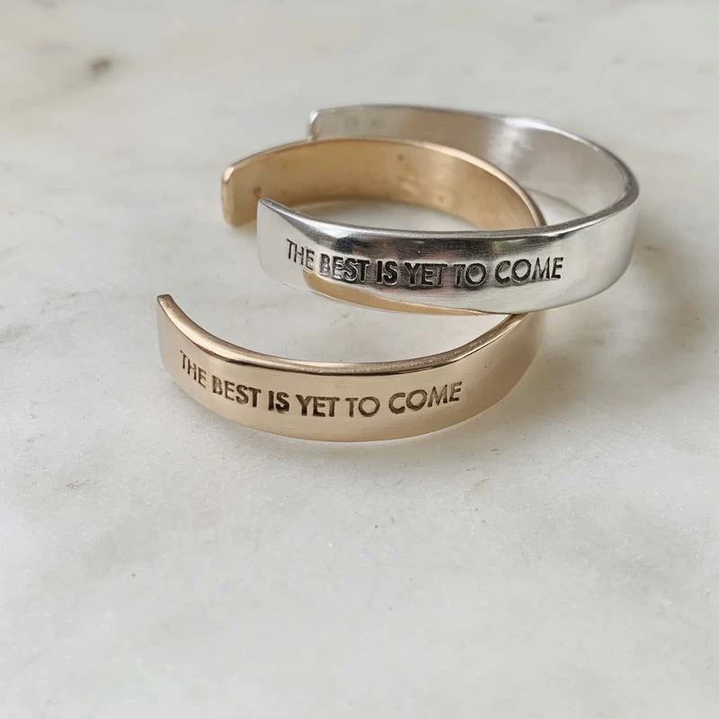 Mimosa Handcrafted Mimosa The Best Is Yet To Come Cuff 5 Mimosa Handcrafted Mimosa The Best Is Yet To Come Cuff