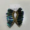 Wanderlust By Abby JEWELRY Mardi Gras Feathered Wing Earrings