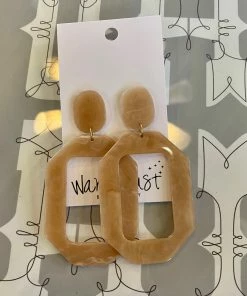 Wanderlust By Abby Acrylic Rectangle Hoops