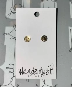 Wanderlust By Abby NEW Smiley Studs