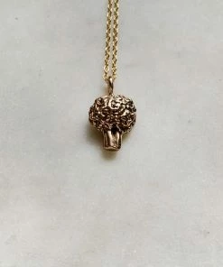 Mimosa Handcrafted Broccoli Necklace NEW