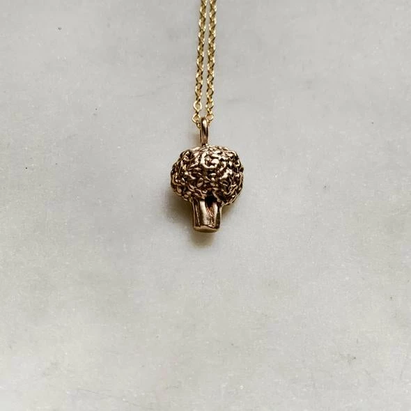 Mimosa Handcrafted Broccoli Necklace NEW 3 Mimosa Handcrafted Broccoli Necklace NEW