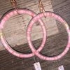 Wanderlust By Abby Ombre Pink Key Ring Bracelet NEW