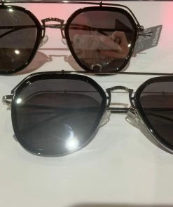 Wanderlust By Abby Black Rimmed Fashion Sunglasses