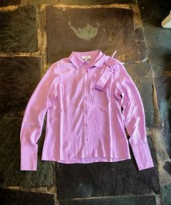 Wanderlust By Abby Lavender Polka Dot Blouse