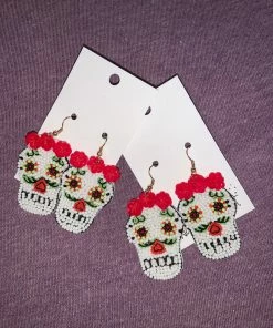 Wanderlust By Abby Skull Earrings