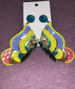 Wanderlust By Abby Multi Color Butterfly Earrings NEW