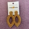 Wanderlust By Abby Gold Beaded Earrings
