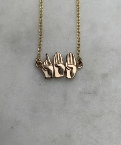 Wanderlust By Abby Mimosa 143 I Love You Necklace