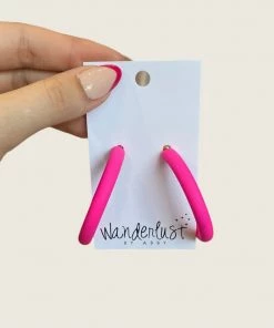 Wanderlust By Abby NEW Matte Hoops