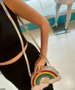Wanderlust By Abby Holographic Rainbow Purse