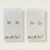 Wanderlust By Abby NEW Simple Heart Studs