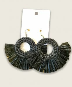 Wanderlust By Abby Straw Fringe Hoops
